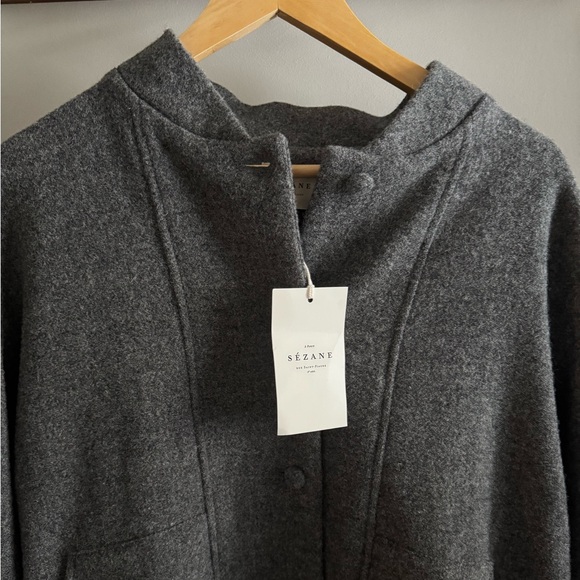SEZANE 
Ryler Jacket (Grey Wool) - Picture 9 of 13